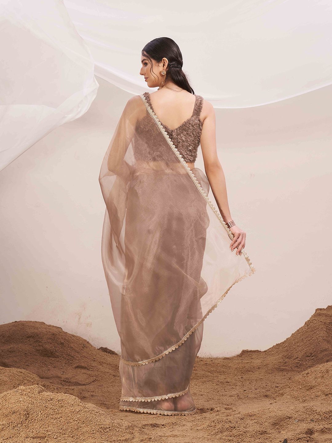 Tikhi Imli Organza Saree