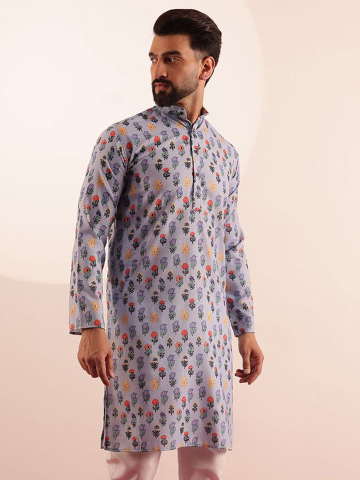 SOJANYA Men Floral Printed Kurta
