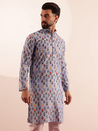 SOJANYA Men Floral Printed Kurta