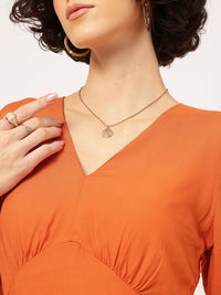DressBerry Sweet Empire Tie-Up Back Mini Dress