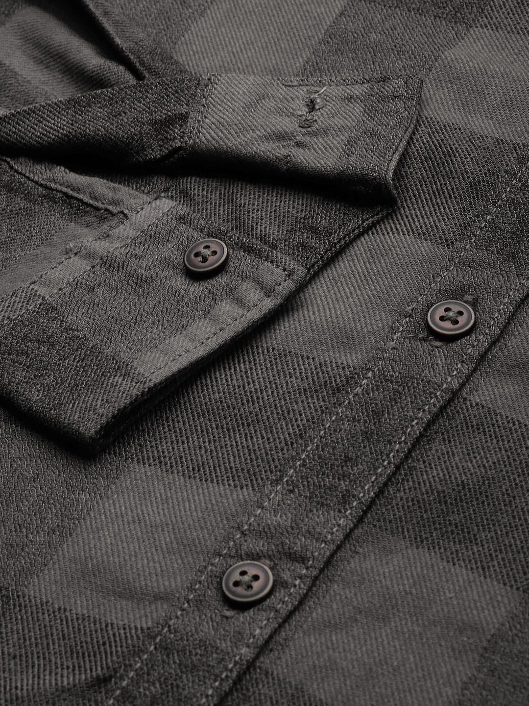 The Indian Garage Co Pure Cotton Checked Casual Shirt
