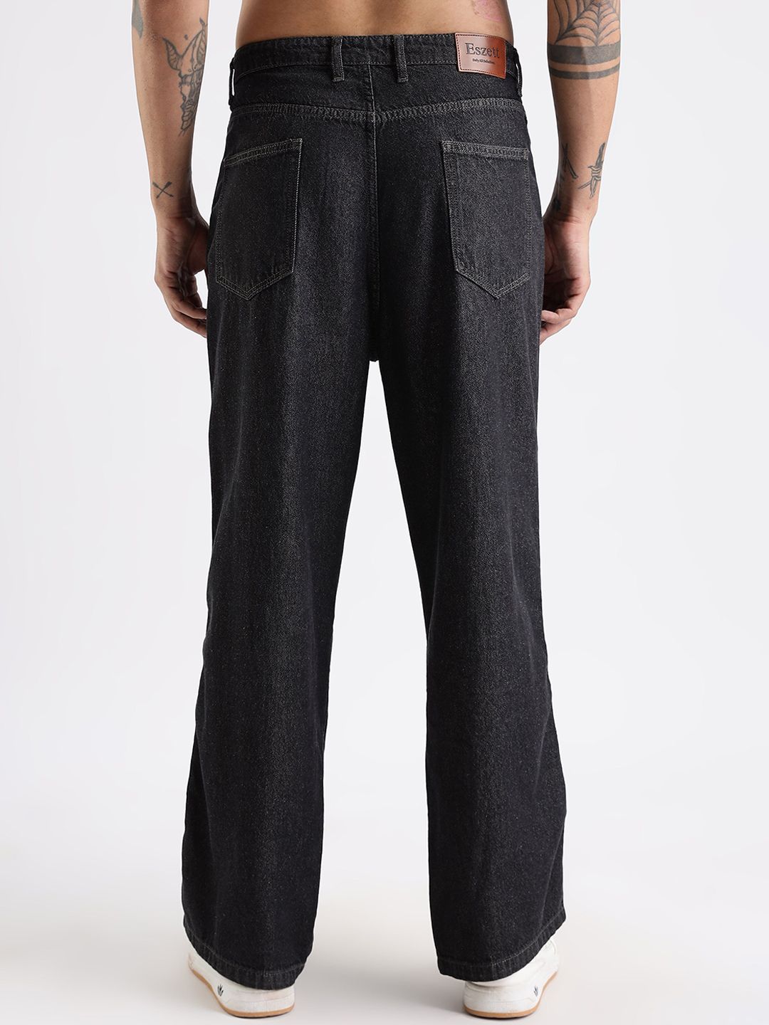 Eszett Utility Multi Brown Mid-Rise Seluar Jeans Relaks Fit Stretchable