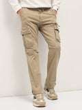 THE BEAR HOUSE Men Cotton Solid Regular Fit Cargo