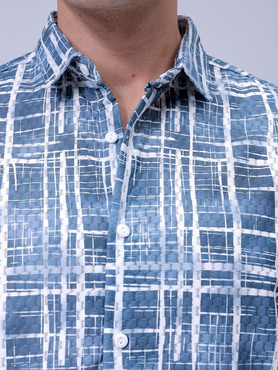 The Indian Garage Co Men Relaxed Fit Spread Collar Checked Casual Shirt