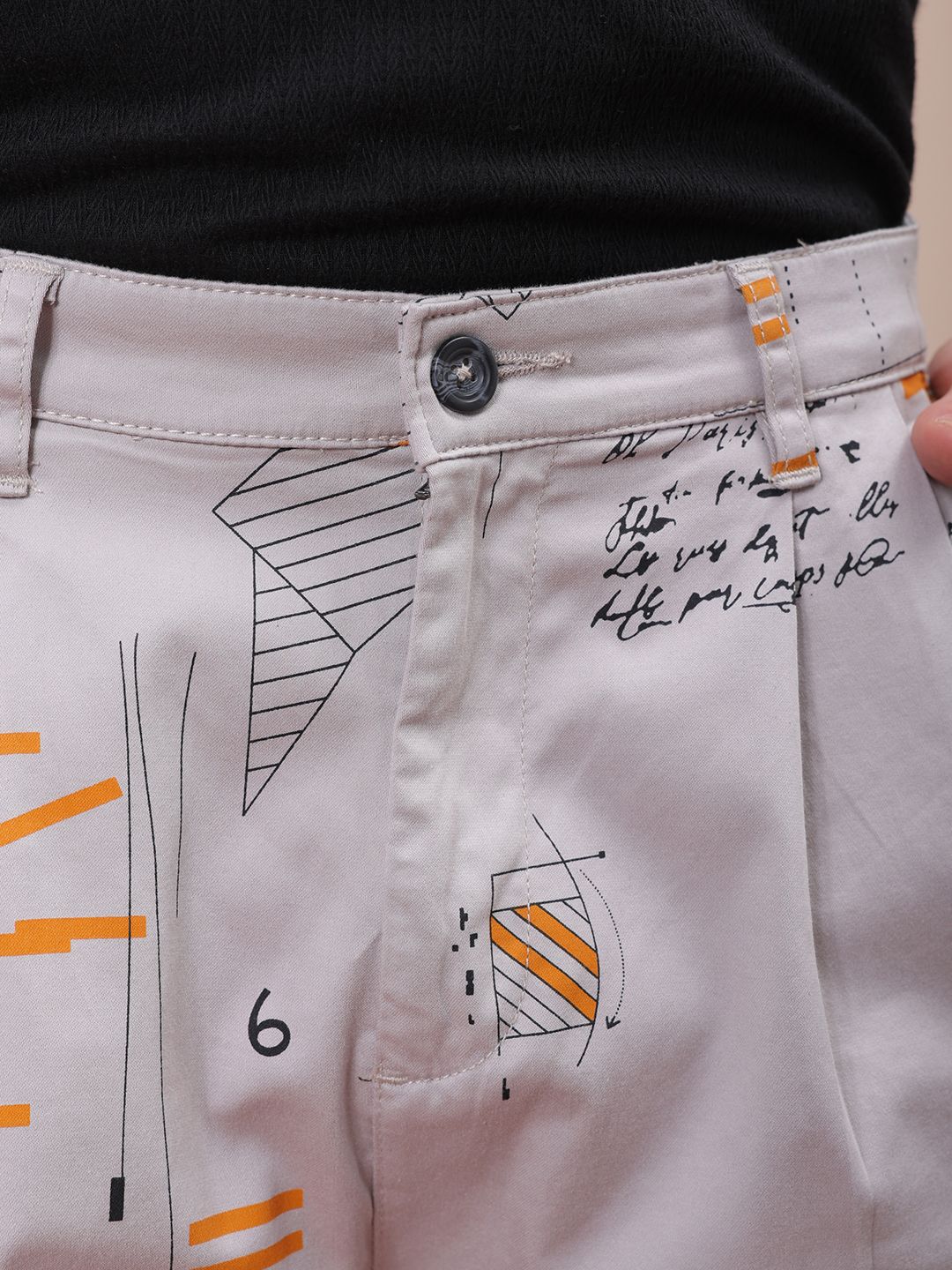 The Indian Garage Co Men Geometric Printed Mid-Rise Shorts