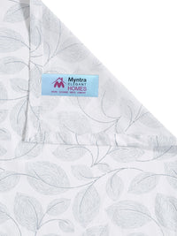 Myntra Elegant Homes White Floral 400 TC Bedsheet with 2 Pillow Covers
