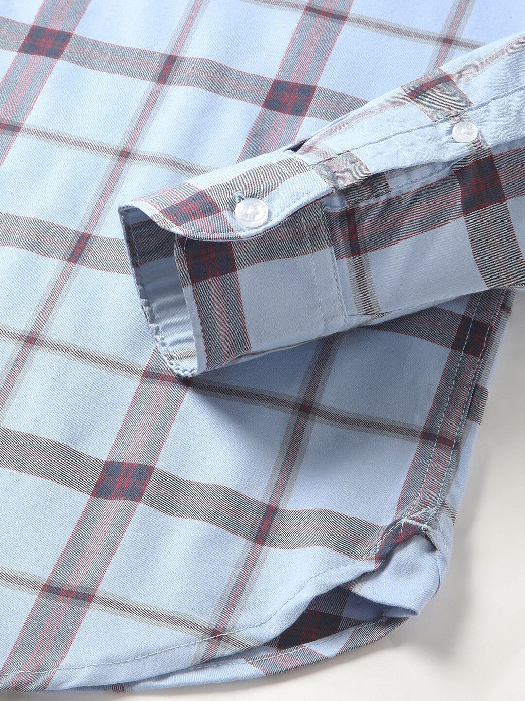 THE BEAR HOUSE Men Checked Slim Fit Button-Down Collar Casual Shirts