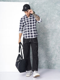 The Indian Garage Co Men Checked Pure Cotton Casual Shirt