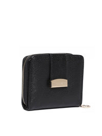 Lino Perros Women Black Solid Zip Around Wallet