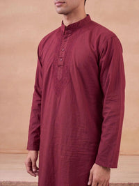 Kurta Kerja Benang Sulam Lelaki Rumah Chikankari