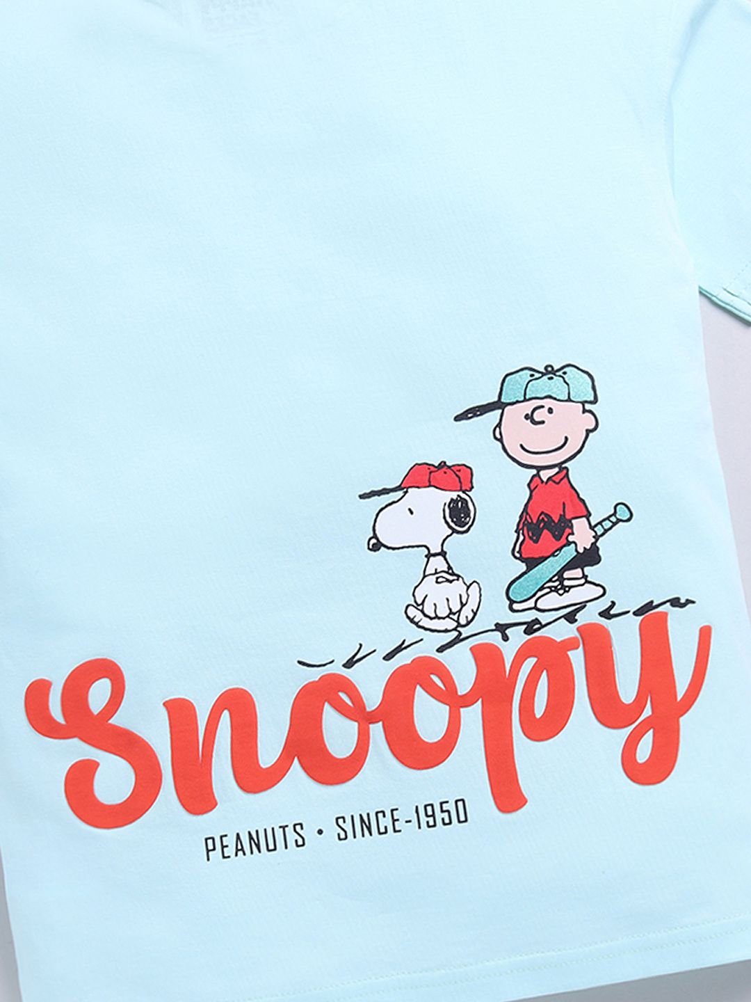 Happy Faces Boys Snoopy Print Pure Cotton T-shirt