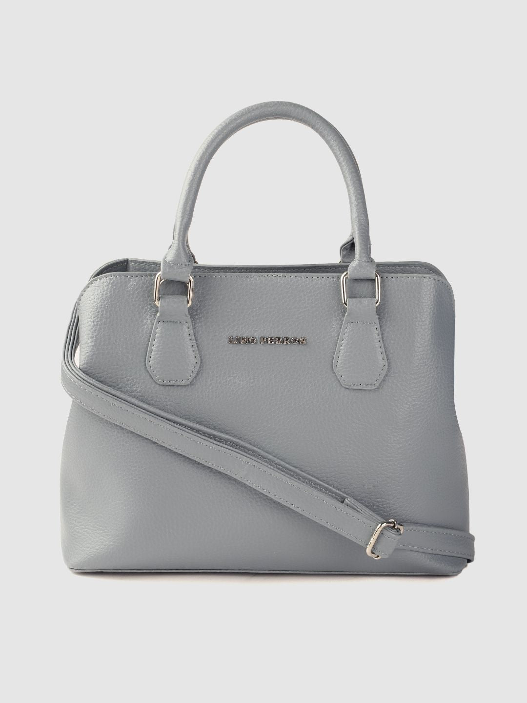 Lino Perros Blue PU Structured Handheld Bag