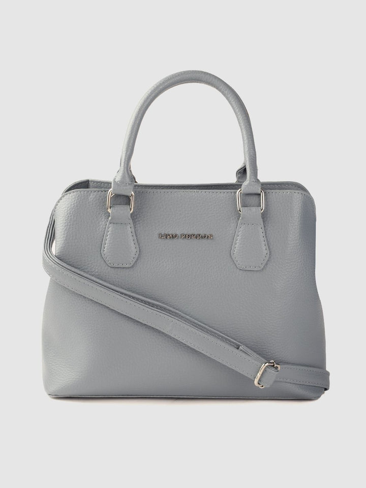 Lino Perros Blue PU Structured Handheld Bag