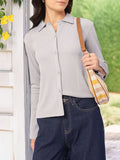 DressBerry Tailored Tradition Slit Sleeves Textured Shirt