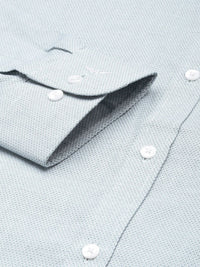 Park Avenue Men Blue Textured Pure Cotton Slim Fit Formal Shirt