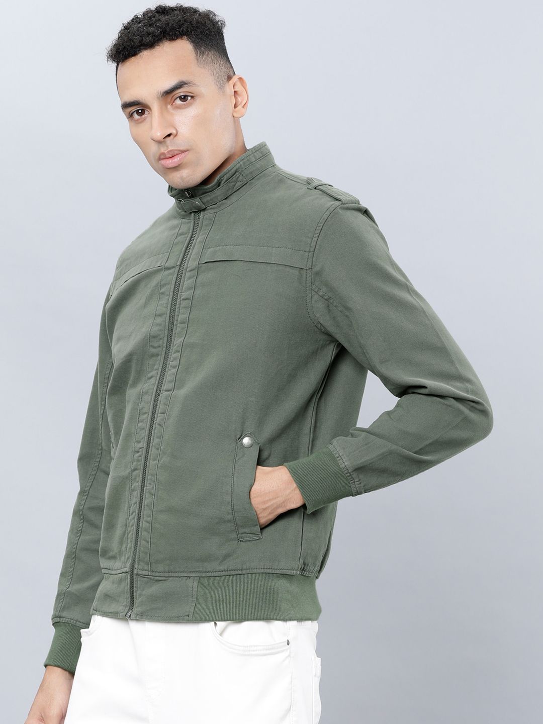 HIGHLANDER Men Green Tailored Jacket