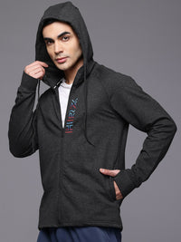 HRX by Hrithik Roshan Trial Tracers Brand Logo Printed Hooded Running  Sweatshirt