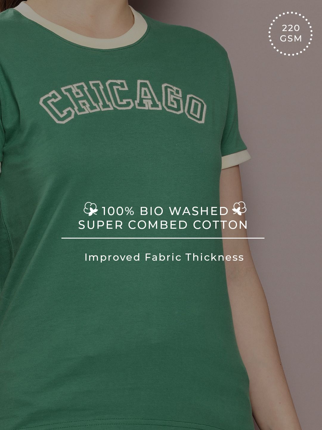 DILLINGER Women Regular Fit Short Sleeve Embroidery Tshirt