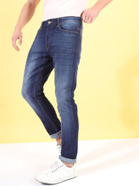 The Indian Garage Co Men Blue Slim Fit Mid-Rise Clean Look Jeans