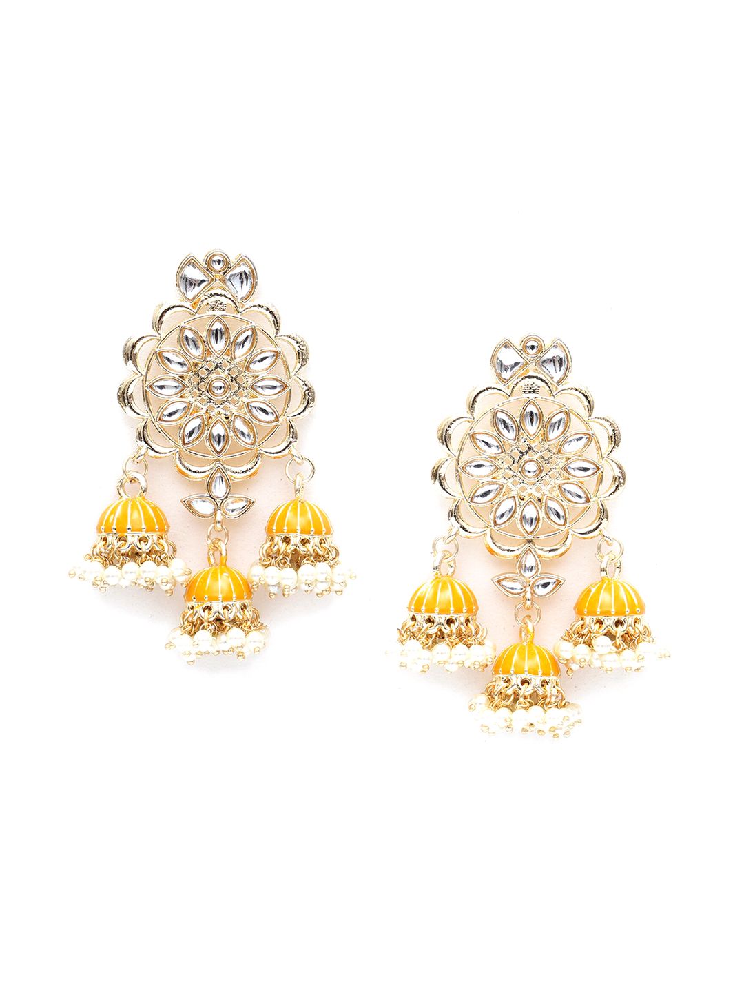 Karatcart Anting -anting Jhumkas Kontemporari
