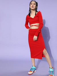 Athena Wrap Crop Top