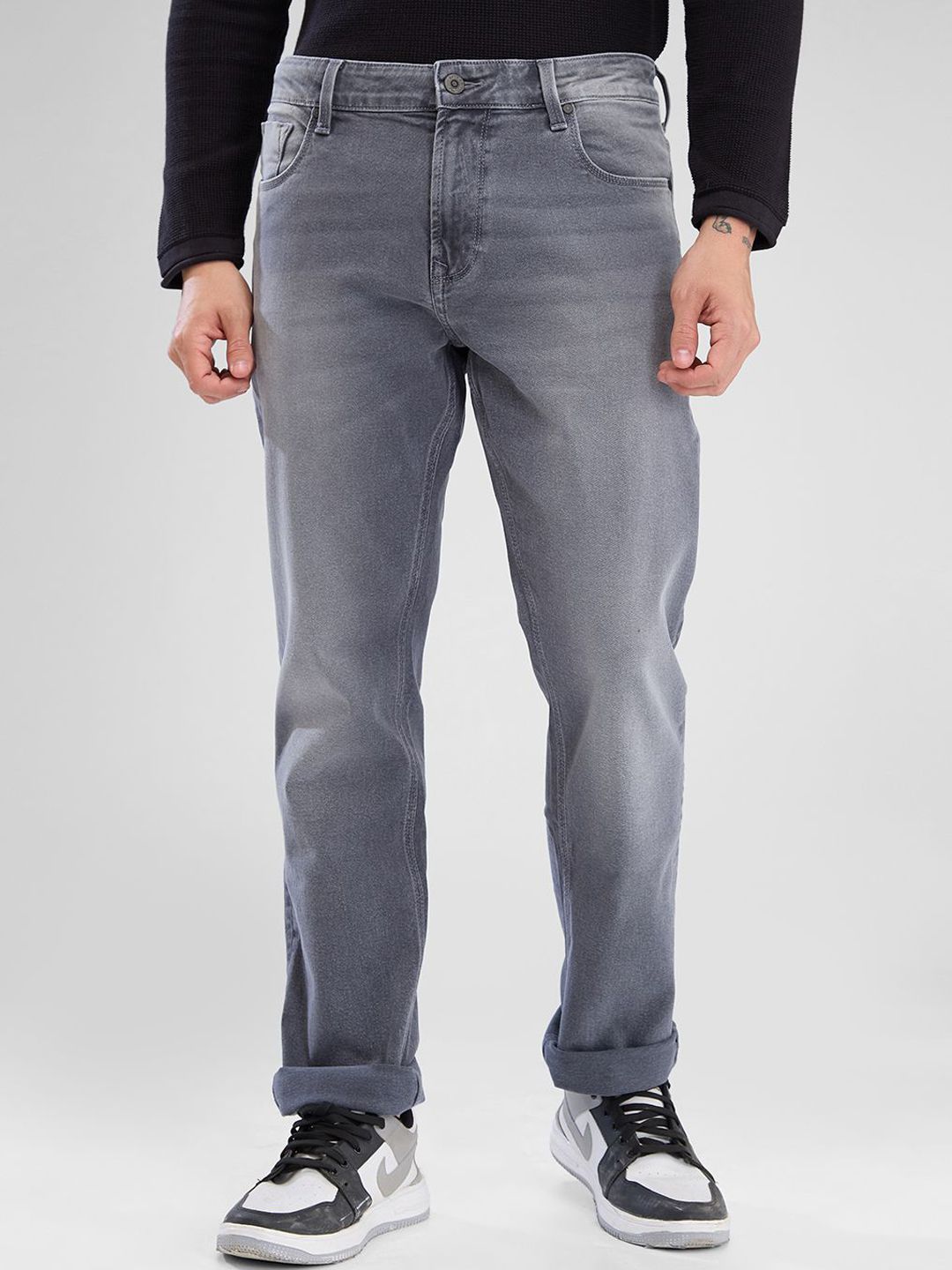 SPYKAR Men Heavy Fade Mid Rise Stretchable Jeans