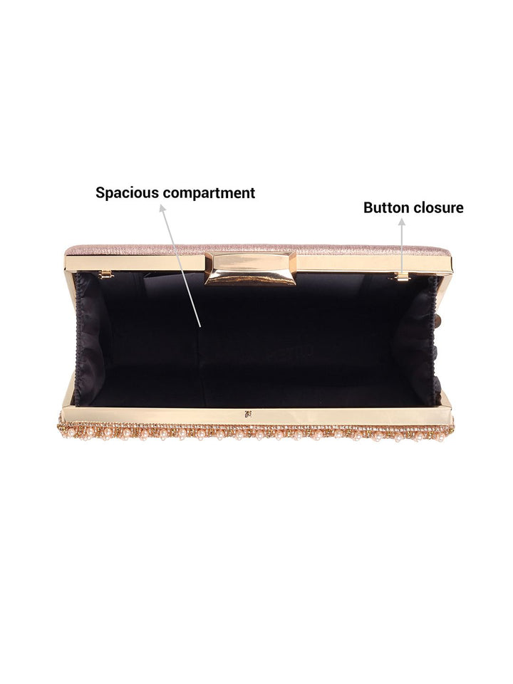 Metro Embellished Box Clutch