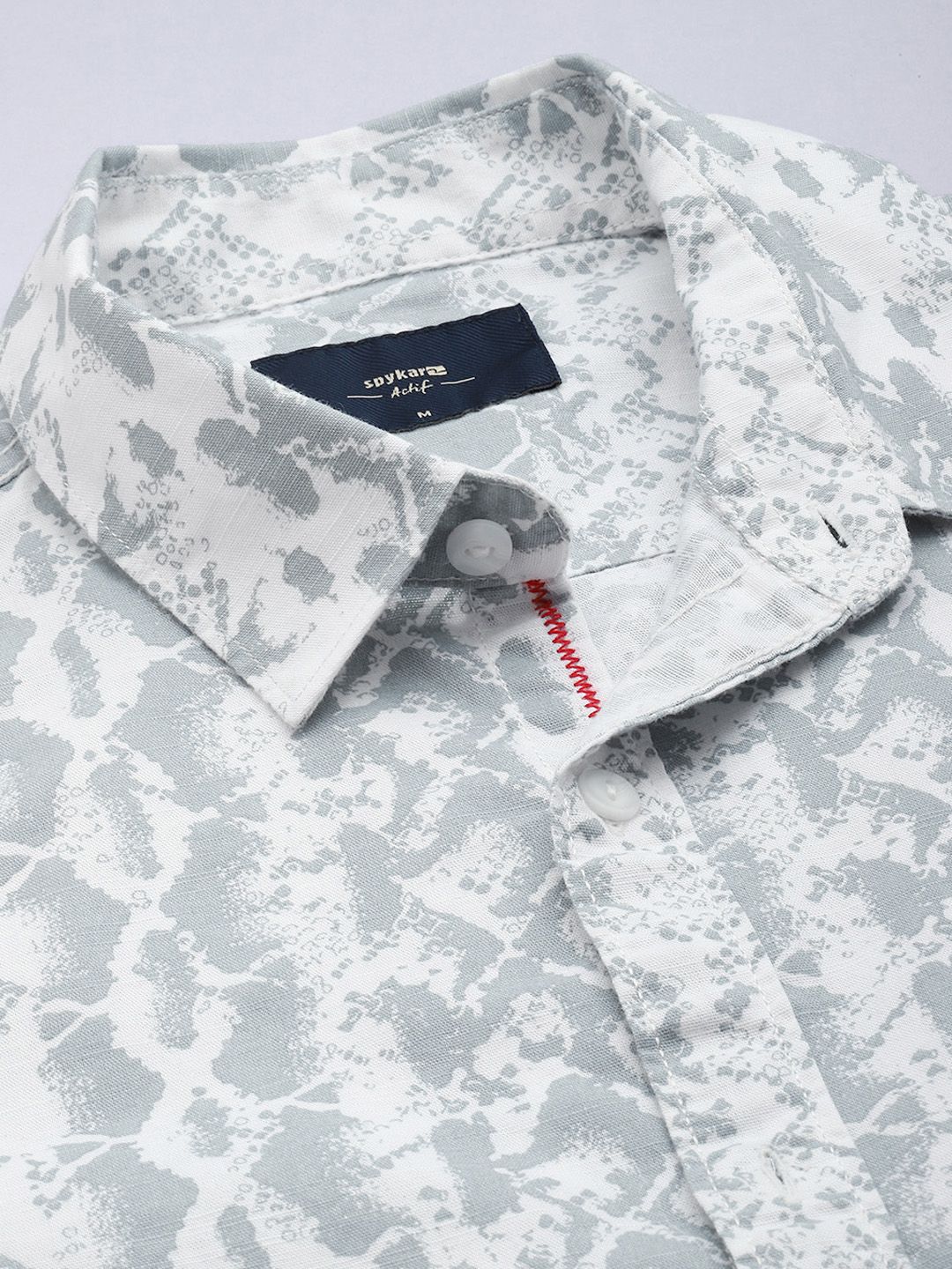 SPYKAR Pure Cotton Printed Slim Fit Casual Shirt