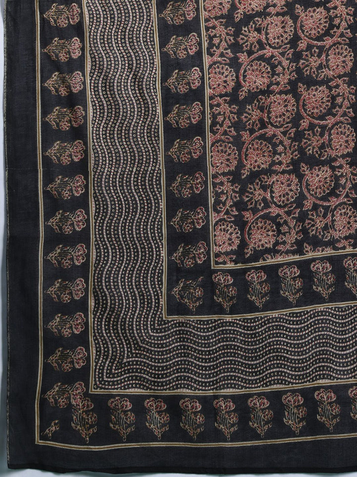 Indo Era Floral Printed Pure Cotton Kurta with Salwar & With Dupatta