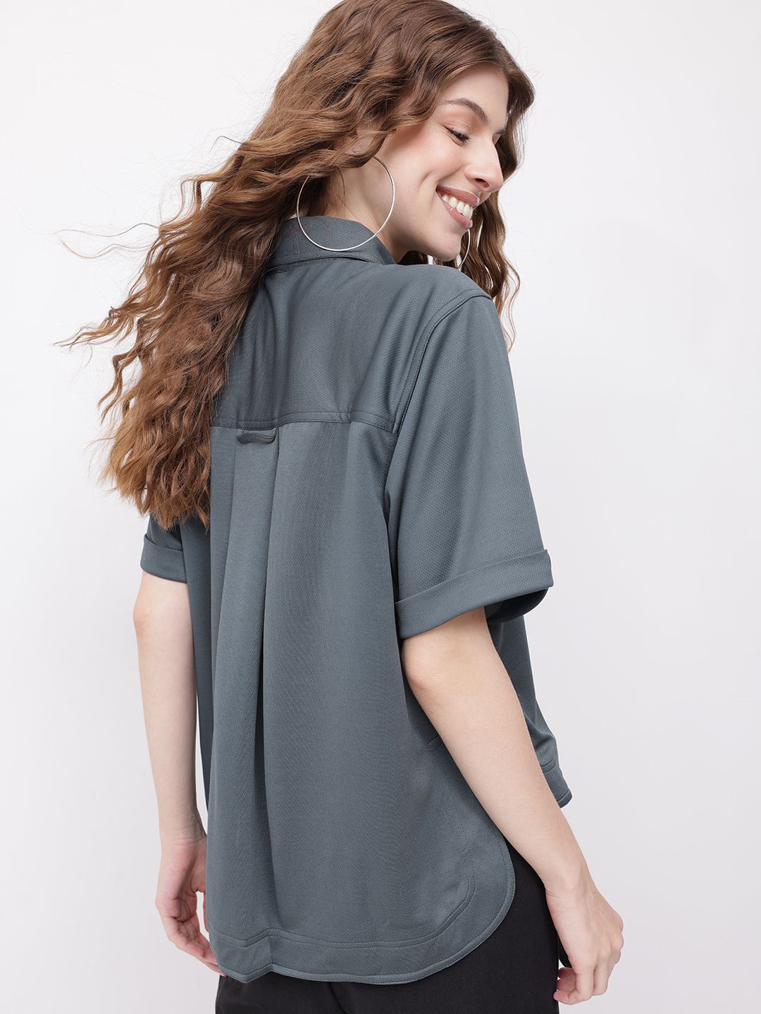 DressBerry 90s Functional Re-Boot High-Low Shirt