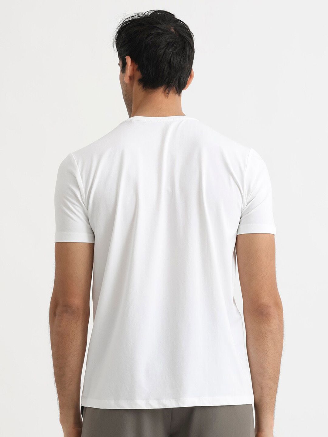 RARE RABBIT Men Rings-4 Slim Fit Solid Polo Collar T-Shirt