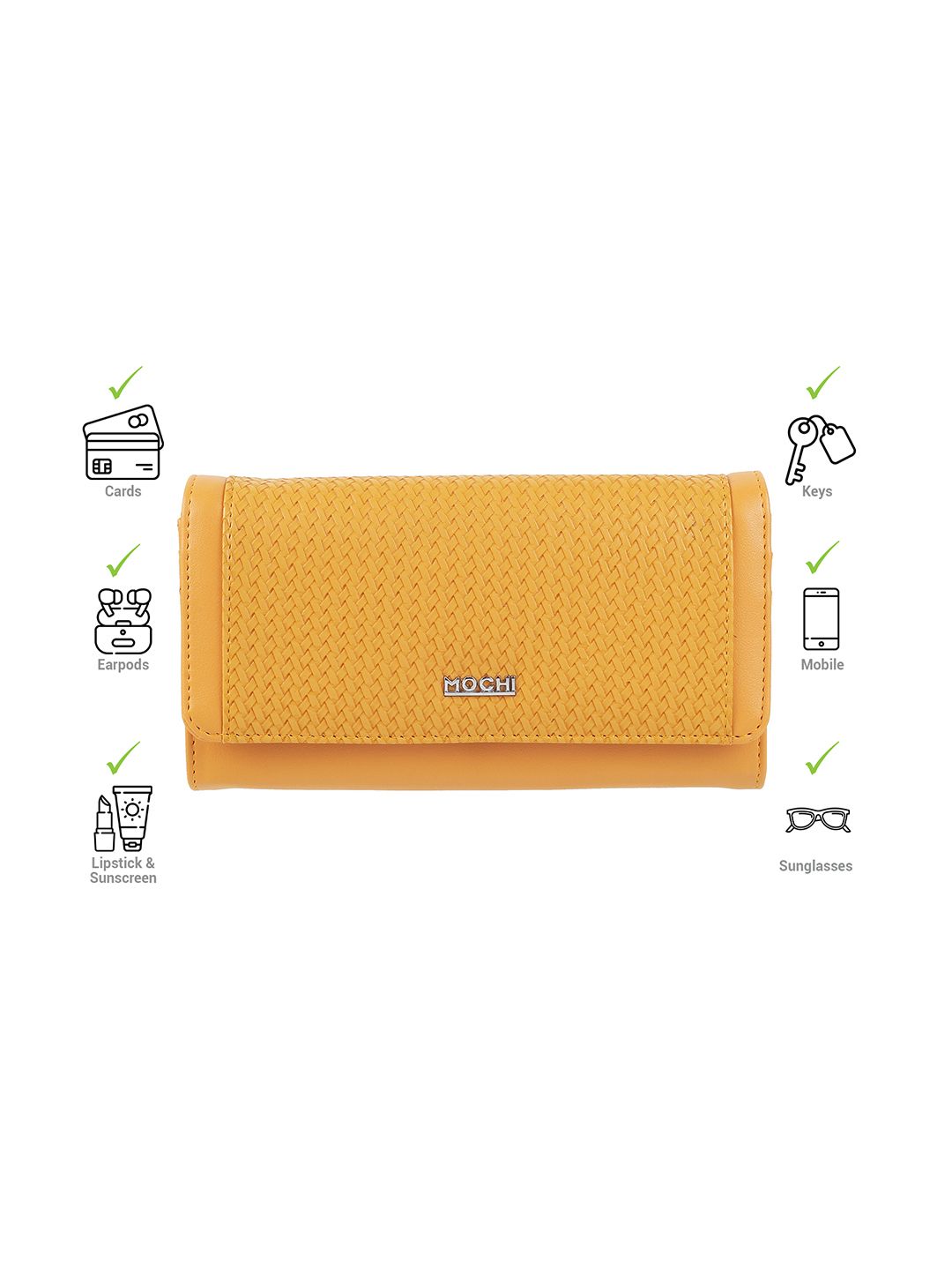 Mochi Textured Two Fold Wallet