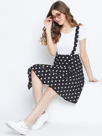 Berrylush Women Black & White Printed Flared Skirt