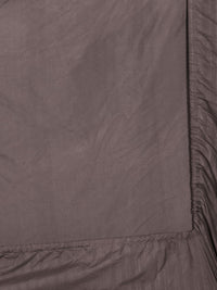 Myntra Elegant Homes Brown Striped Cotton 300 TC Fitted Super King Fine Bedsheet with 2 Pillow Covers-106 x 106 inches