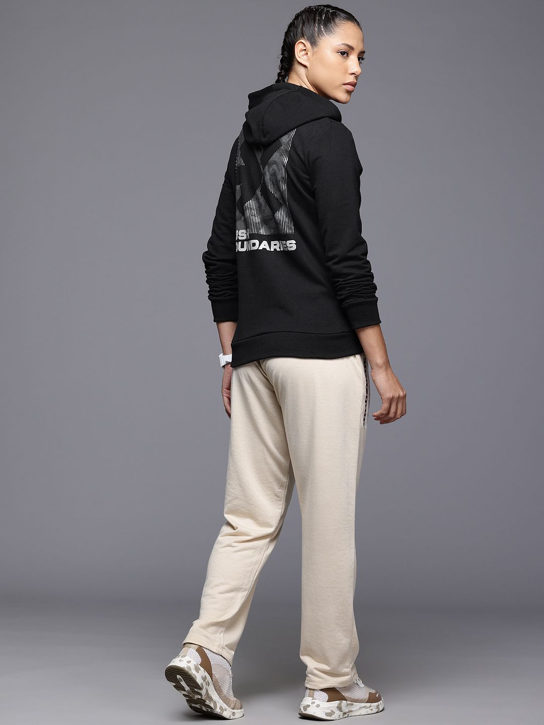 HRX by Hrithik Roshan Typography Print Hooded Sweatshirt