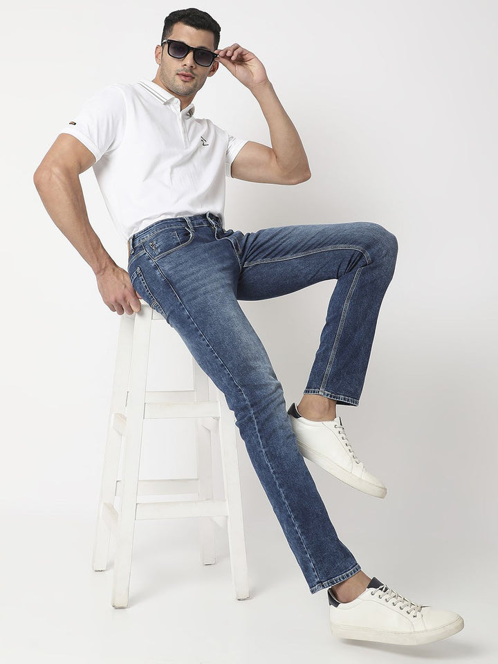 SPYKAR Polo Collar Slim Fit Pure Cotton T-shirt