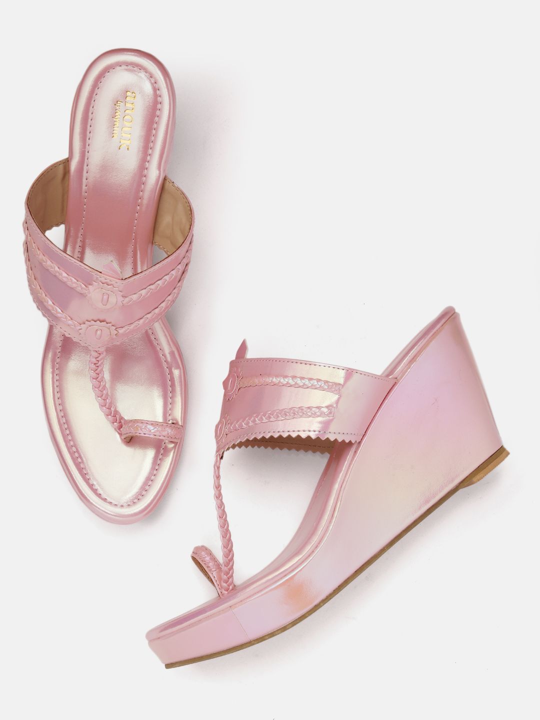 Anouk Braided Detail Handcrafted Ethnic Wedges