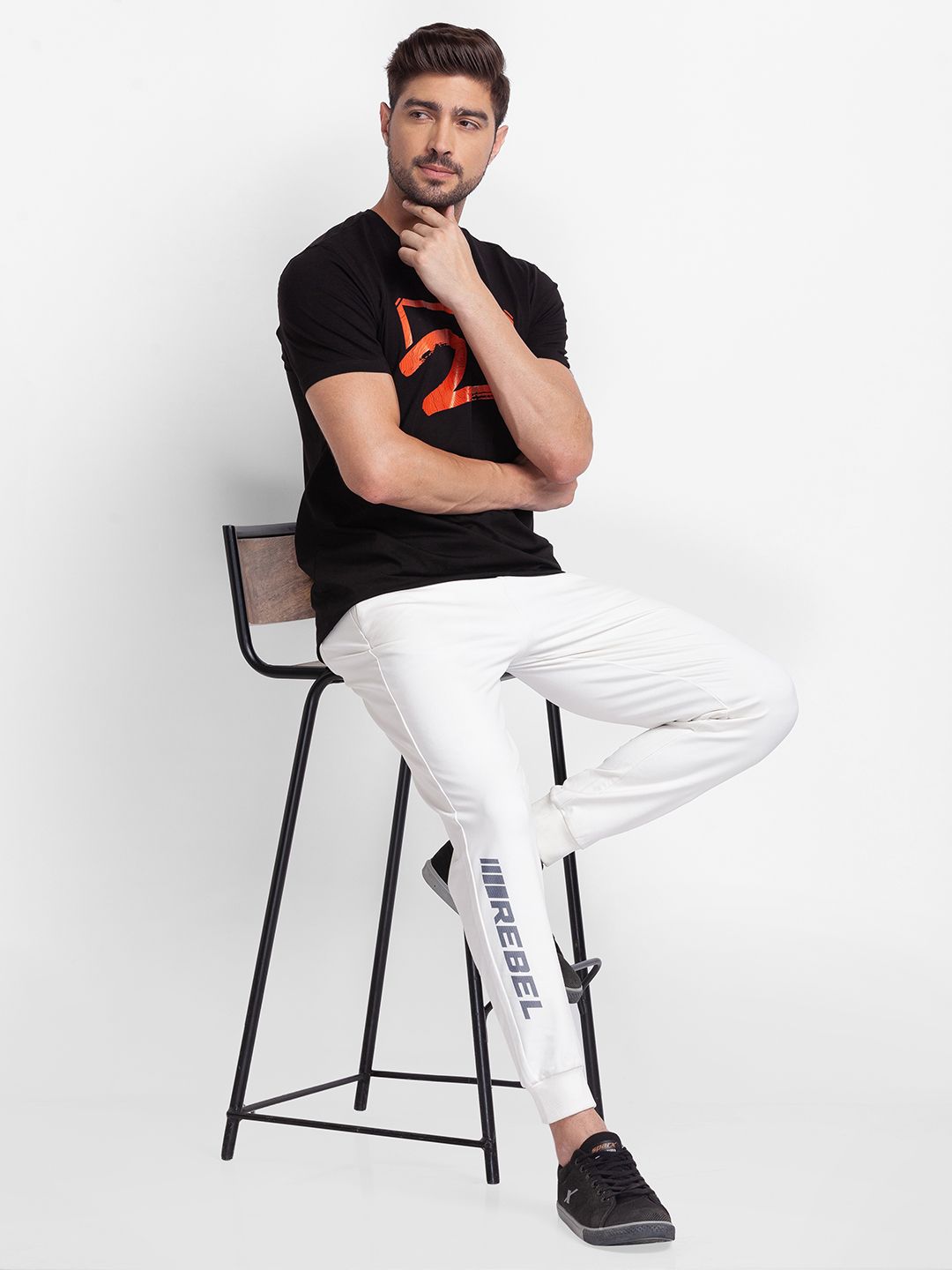 SPYKAR Men Mid-Rise Slim-Fit Jogger