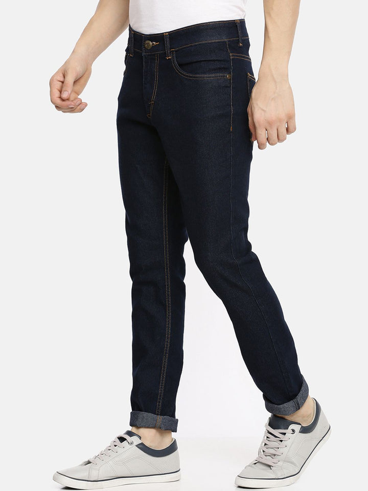 The Indian Garage Co Men Blue Slim Fit Mid-Rise Clean Look Jeans