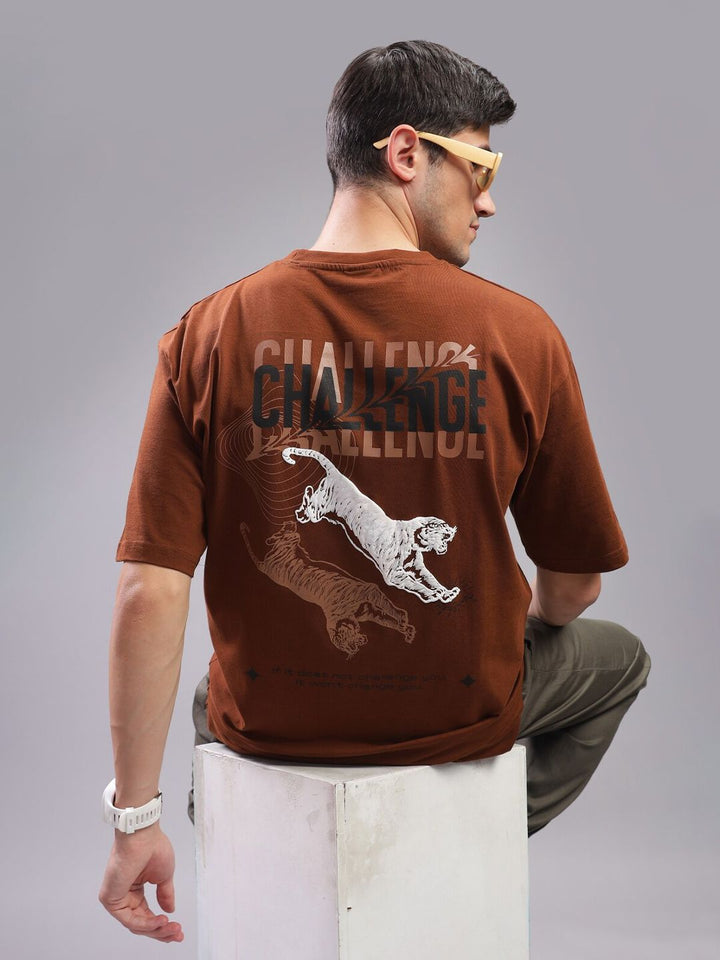 ADRO Men Typography Printed Pockets T-shirt