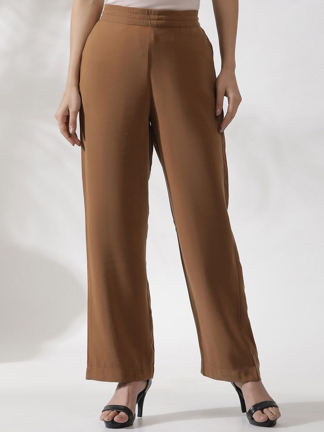 W Women Straight Fit Parallel Trousers