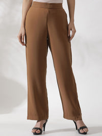 W Women Straight Fit Parallel Trousers