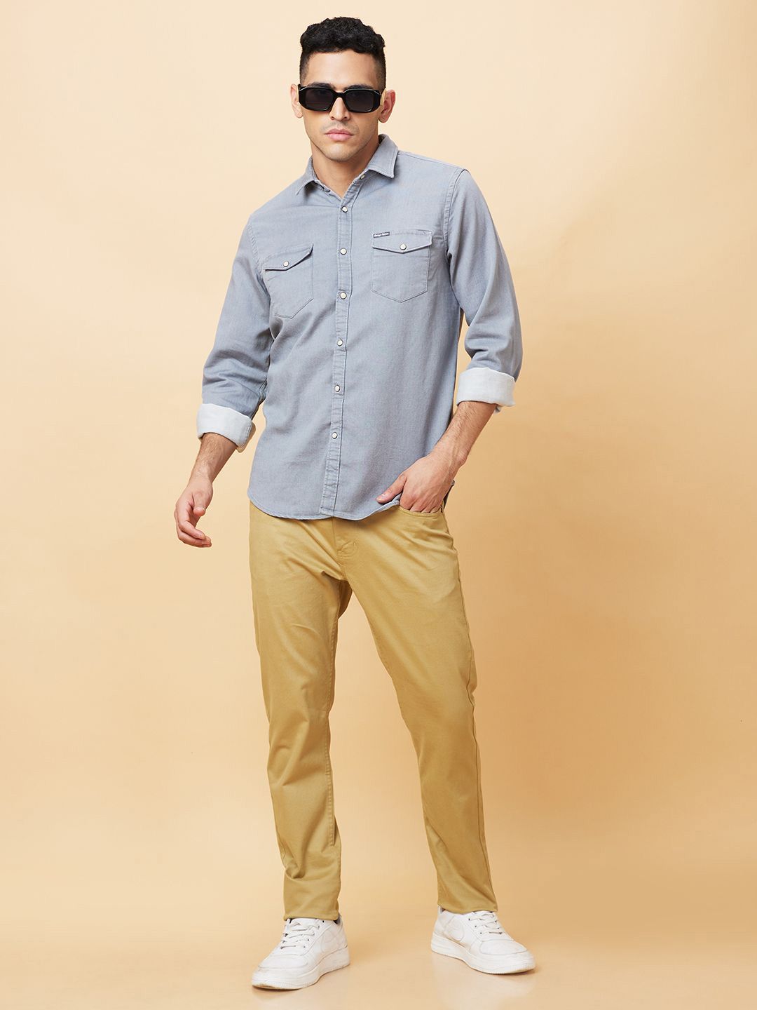 Being Human Men Slim Fit Opaque Casual Shirt