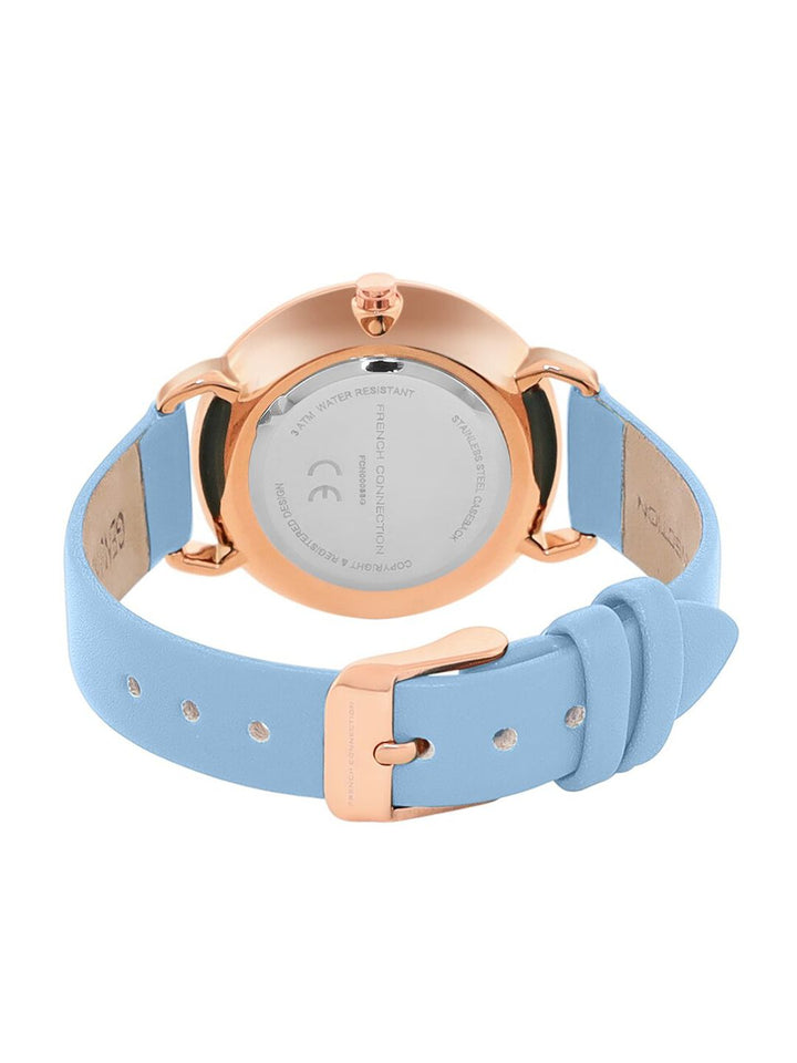 French Connection Women Printed Dial & Leather Straps Analogue Watch FCN00088G