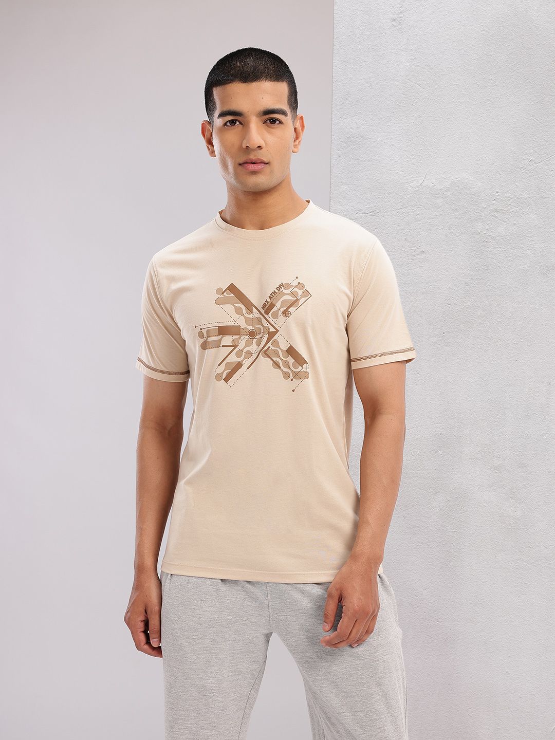 HRX by Hrithik Roshan Brand Logo Printed Lifestyle T-shirt