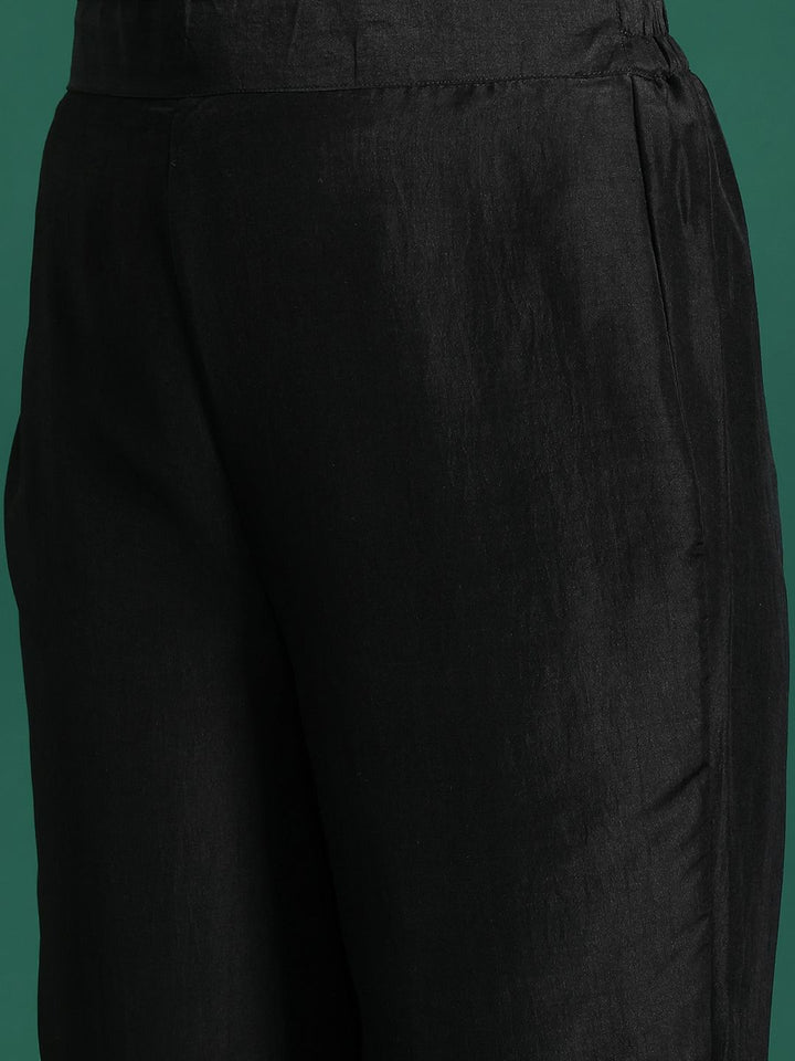Indo Era Ethnic Motifs Embroidered Gotta Patti Kurta With Trousers & Dupatta