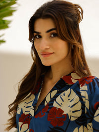 SANSKRUTIHOMES Tropical Printed Pure Cotton Night suit