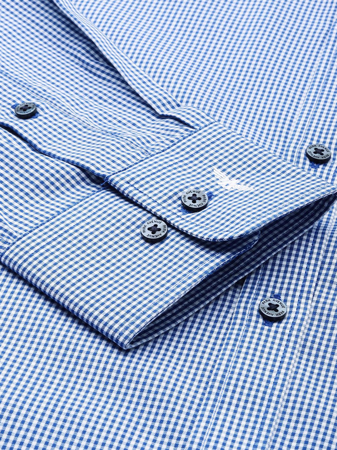 Park Avenue Slim Fit Pure Cotton Checked Formal Shirt