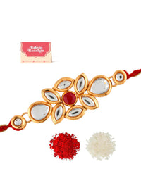 Voylla Ethnic Kundan Polki Thread Rakhi