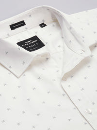 Park Avenue Men Blue Slim Fit Printed Formal Shirt